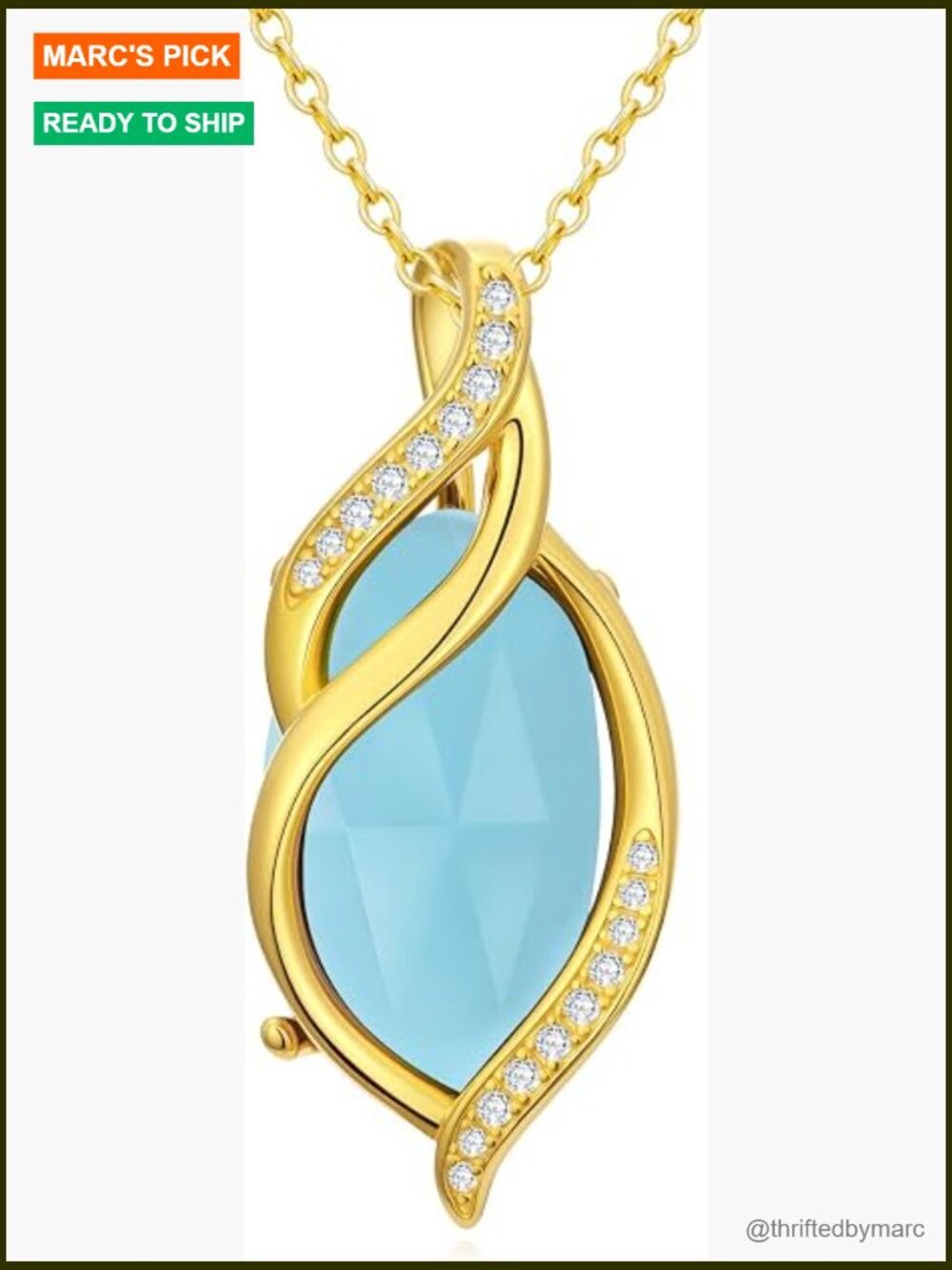 18k Gold Infinity Pendant Necklace Gemstone Gift Women